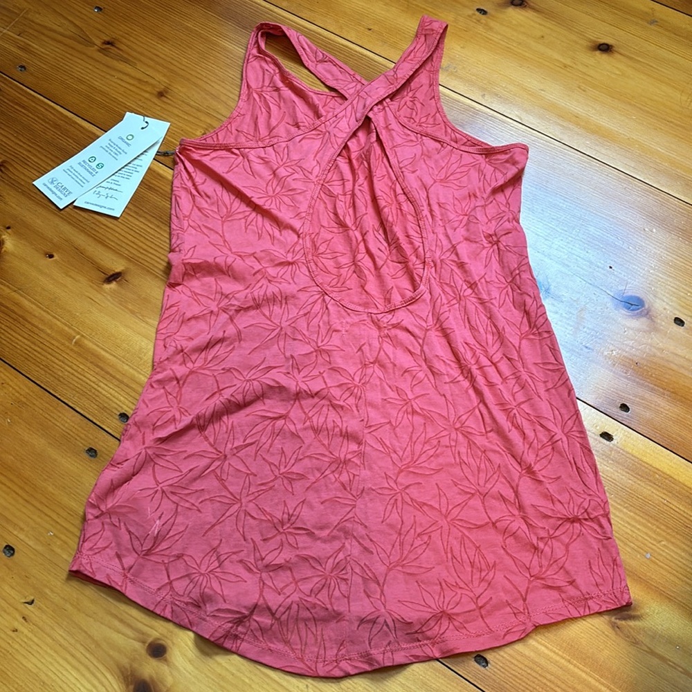 New! CARVE DESIGNS XS Mariposa Affinity Cover Up Pattern Tank Top Tear Drop Cut